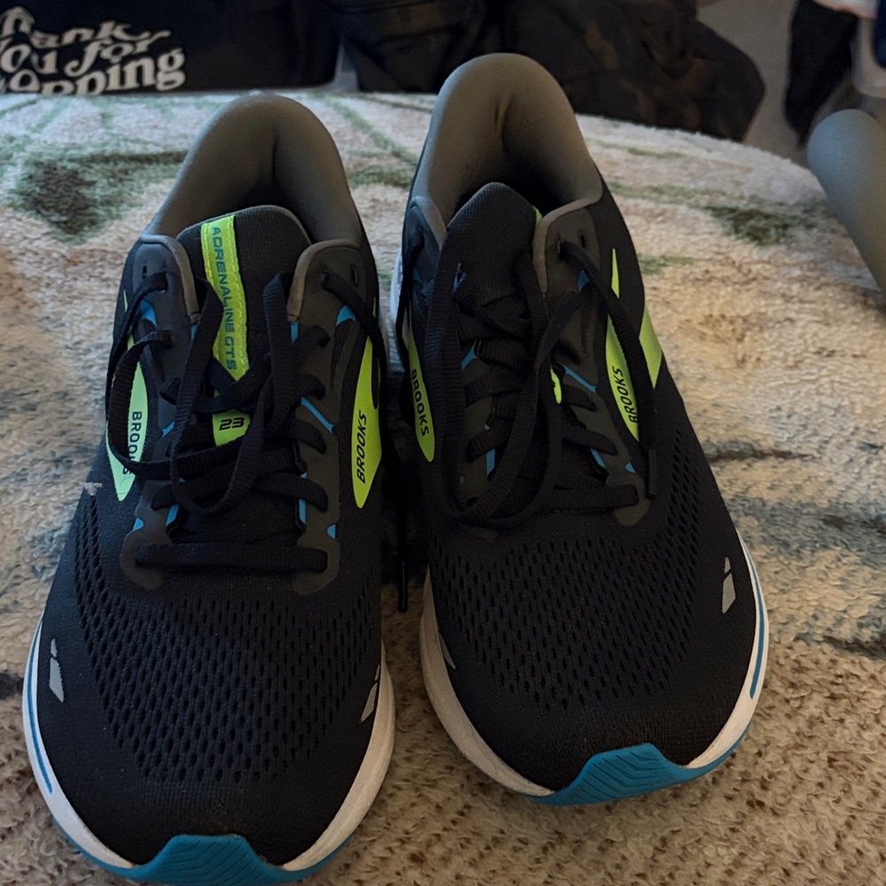 Brooks Black and Blue Athletic running shoes never worn